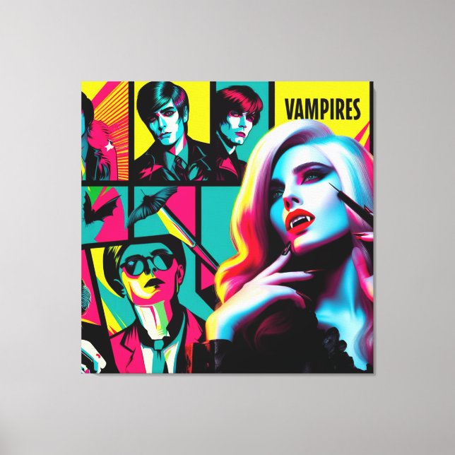 Imprimir imagen de lienzo de Glam Vamps (Anverso)