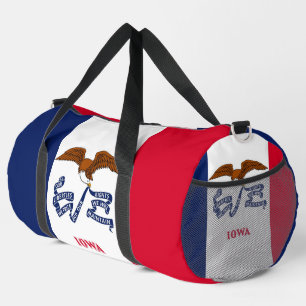 Imprimir la bolsa de corte con bandera de Iowa, EE