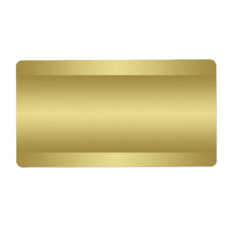 Imprimir la etiqueta de dirección de tono dorado e