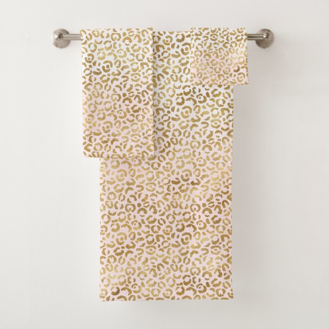 Imprimir Leopardo blanco rosado dorado     (In situ)
