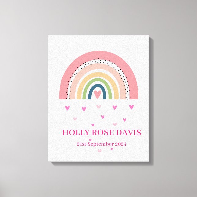 Imprimir lienzo - Arcoiris rosa (Anverso)