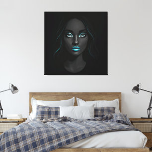 Imprimir lienzo azul