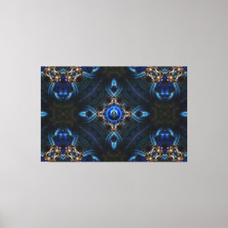 Imprimir lienzo azul dorado x75 en Kaleidoscope