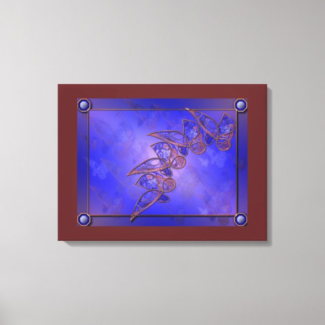 Imprimir lienzo de mariposas de cobre (Anverso)