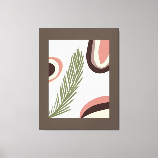 Imprimir lienzo de pintura natural arcoiris boho (Anverso)