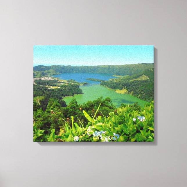 Imprimir lienzo de Sete Cidades Azores de 20" x 16 (Anverso)