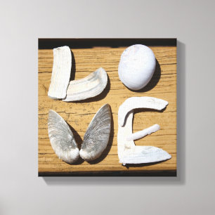 Imprimir lienzo de shell de mar de AMOR