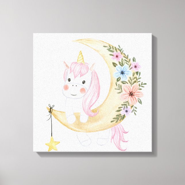 Imprimir lienzo de unicornio (Anverso)