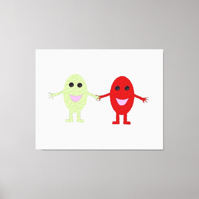 Imprimir lienzo de uvas de amistad (Anverso)