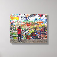 Imprimir lienzo - John Lennon Wall, Praga