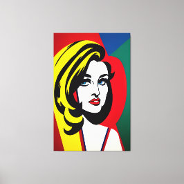 Imprimir retrato de arte pop