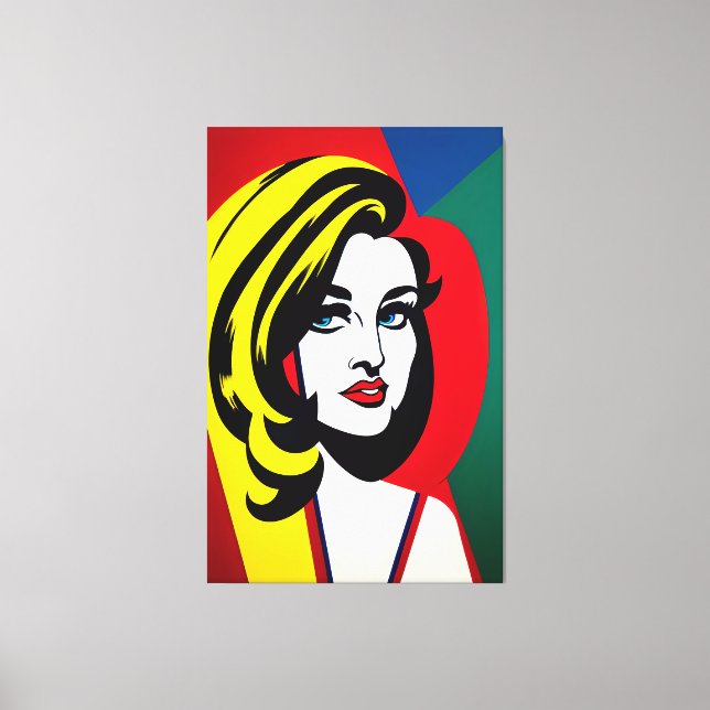 Imprimir retrato de arte pop (Anverso)