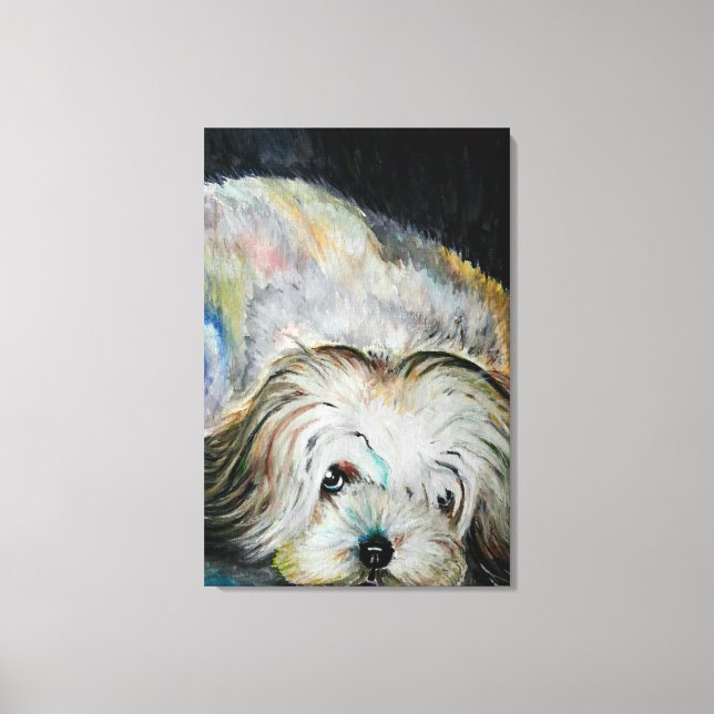 Imprimo en Lienzo Amo a mi Perro Mascota (Anverso)