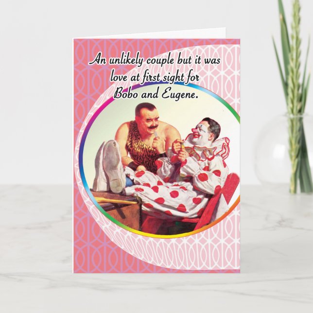 Improbable tarjeta de Día de San Valentín gay para (Anverso)