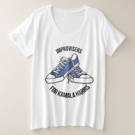 "Improvisers for Kamala Harris", camiseta más gran