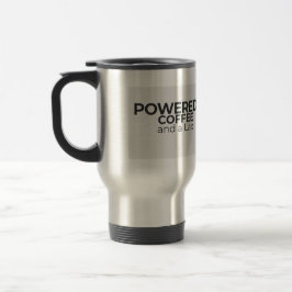 Impulsado por Café y una Taza de Viaje de Acero In
