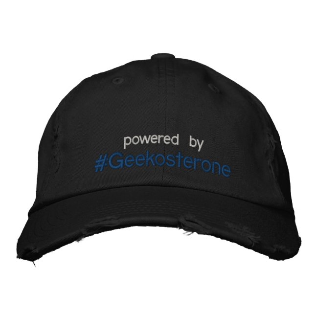 impulsado por el gorra #Geekosterone (Anverso)