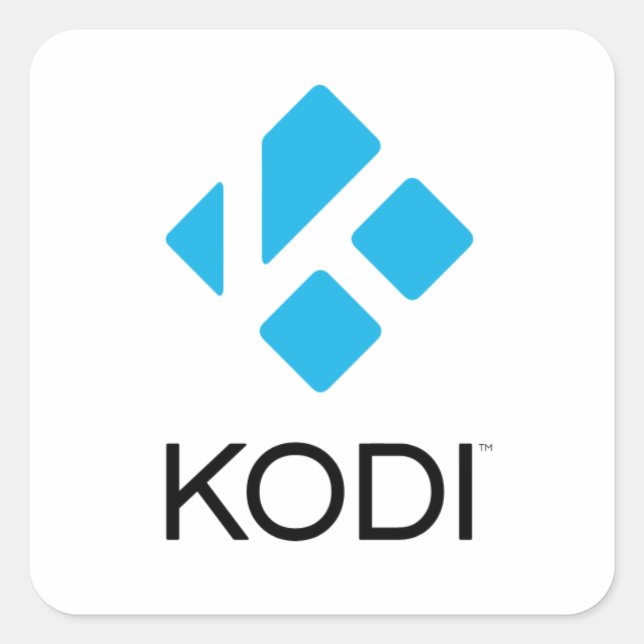 Impulsado por Pegatinas de Kodi (Anverso)