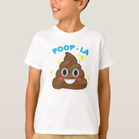 Impulso - camiseta feliz de la emoji de Poo del La
