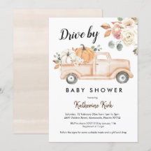 Impulso de calabaza por invitación de Baby Shower