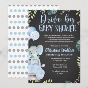 Impulso por bebés invitaciones de ducha para niños