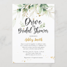 Impulso por ducha nupcial Invitación a ducha verde