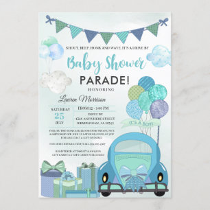 Impulso por invitación a desfile de Baby Shower