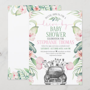 Impulso por invitación a Safari Baby Shower Parade