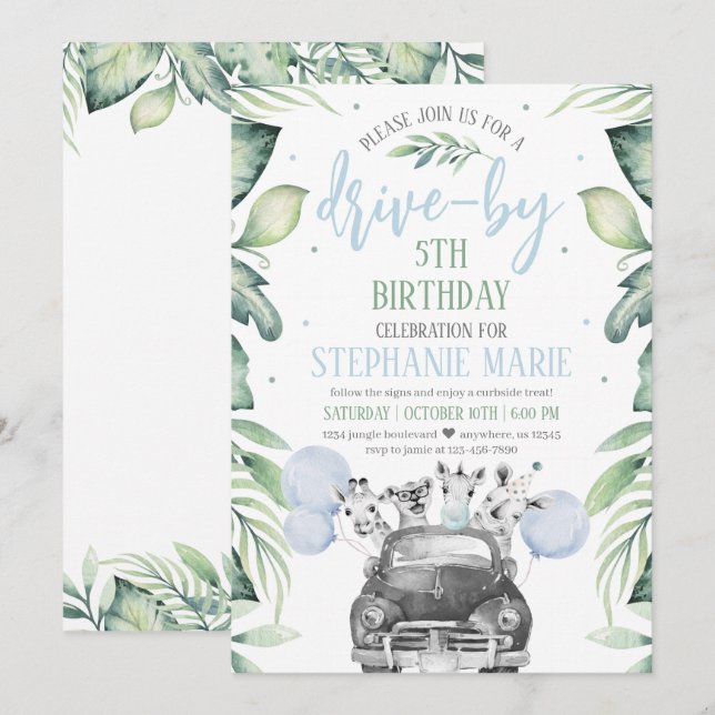 Impulso por invitación al desfile de cumpleaños Sa (Anverso / Reverso)