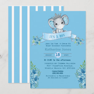 Impulso por niños Invitaciones a la ducha para beb