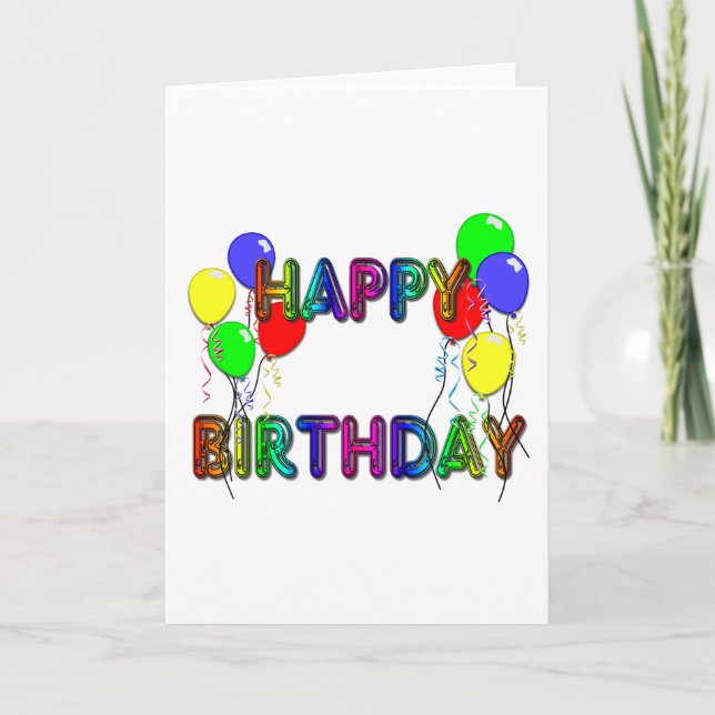 Impulsos D1 de la tarjeta del feliz cumpleaños (Anverso)