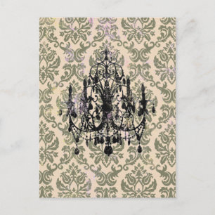 In Love Chandelier ~ Postcard / Invitación