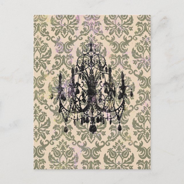 In Love Chandelier ~ Postcard / Invitación (Anverso)