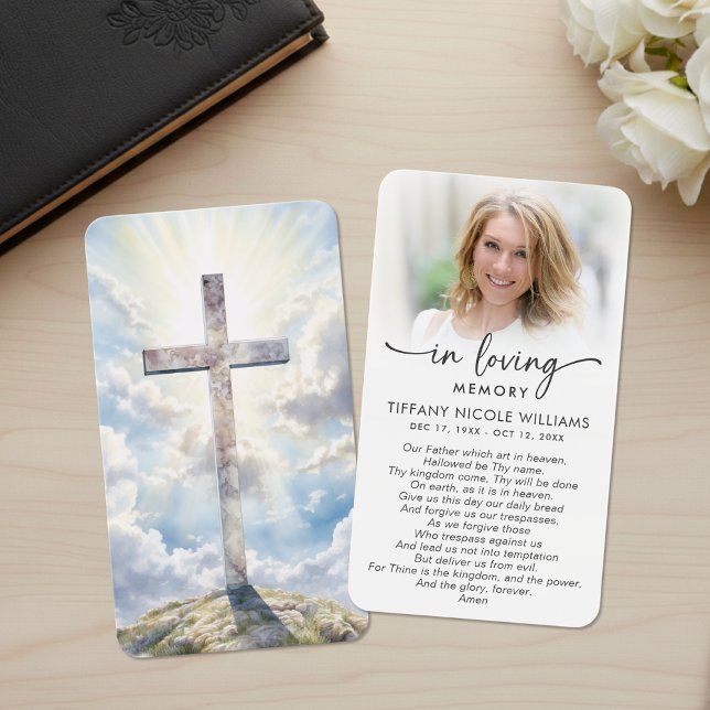 In Loving Memory Christian Prayer Cards (Subido por el creador)