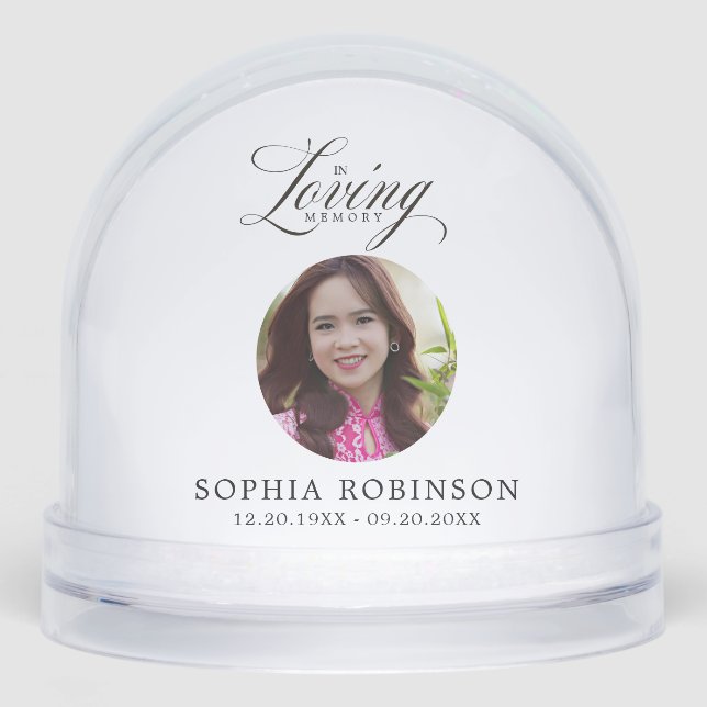 In Loving Memory Elegant Script Memorial (Anverso)