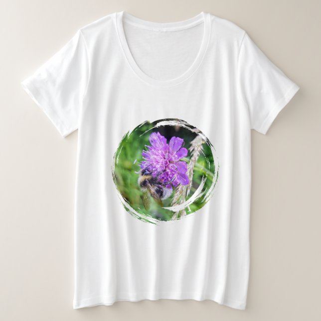 In voller Blüte – Damen T-Shirt Plus Size (Anverso del diseño)