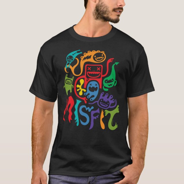 inadaptables - camiseta esencial oscura (Anverso)