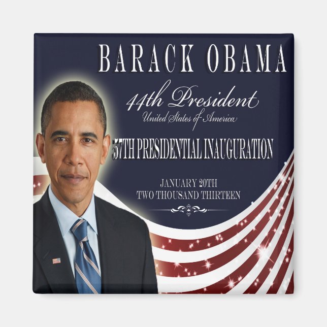 Inauguración del imán Obama 2013 (Frente)