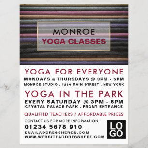 Incentivo de color, publicidad de clase de yoga