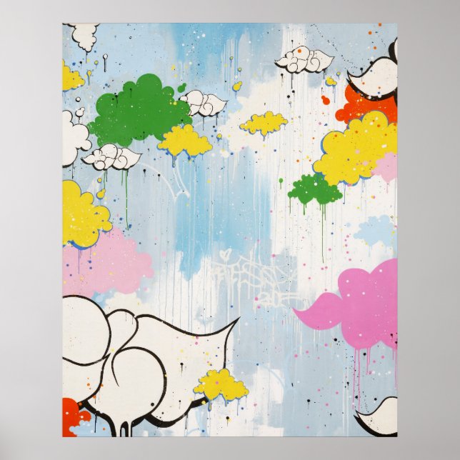 Inclinar la impresión "Nombres nublados" (Frente)