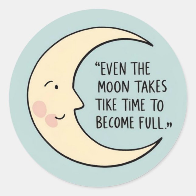 Incluso Los Pegatinas De La Luna (Anverso)