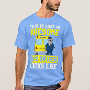 Increíble camiseta de autobús escolar parece regal