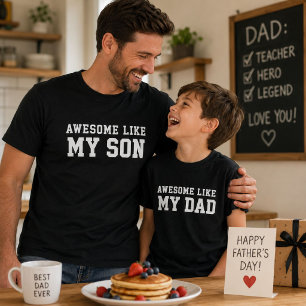 Increíble Como Mi Hijo Camiseta Divertida Regalo P