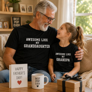 Increíble como mi nieta Camiseta divertida para ab