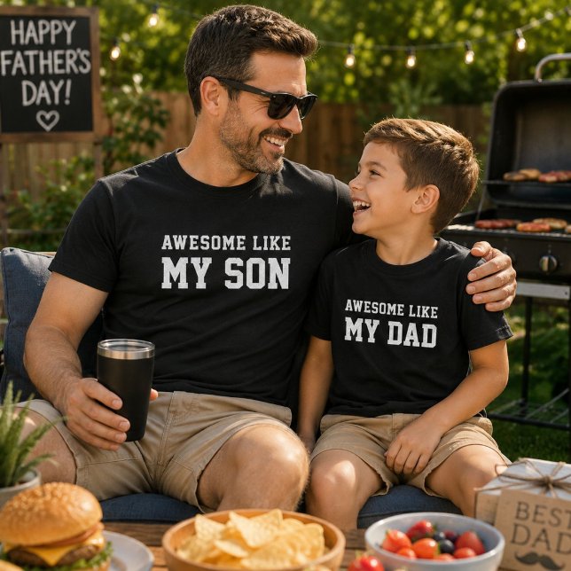Increíble Como Mi Papá Camiseta Divertida Para Niñ (Subido por el creador)