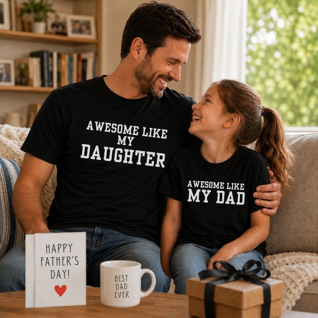Increíble Como Mi Papá Camiseta Divertida Para Niñ (Subido por el creador)