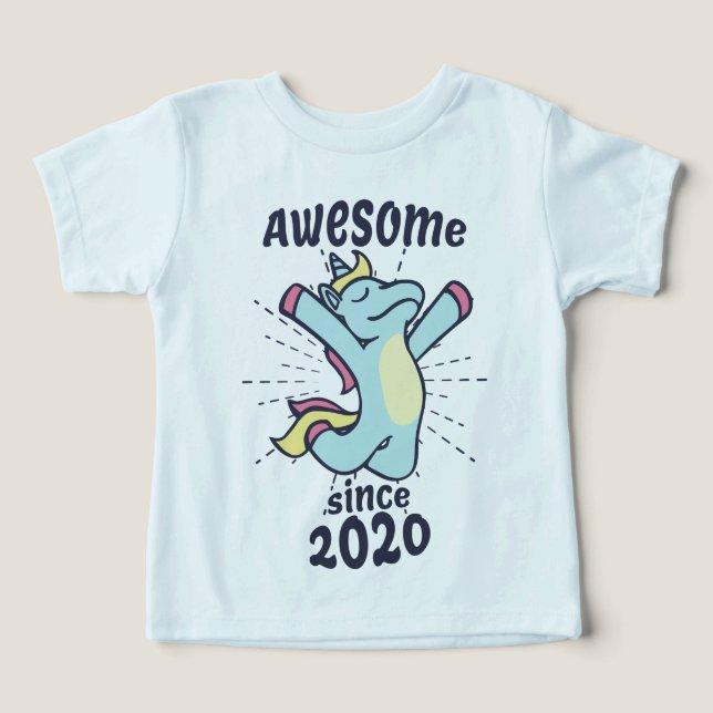 Increíble desde 2020 - Unicornio por cumpleaños pa (Diseño delantero )