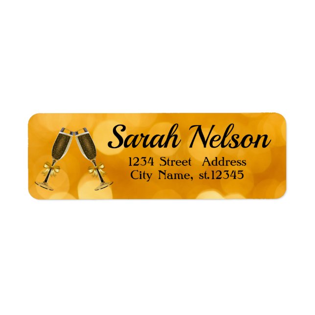 Increíble, Guay, etiqueta de oro espumoso (Frente)