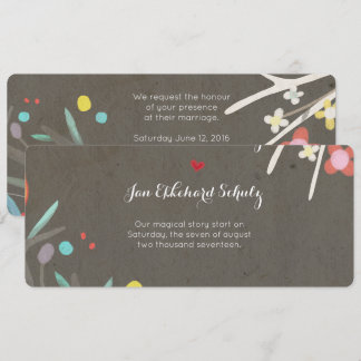 Increíble invitación de boda Rupydetequila