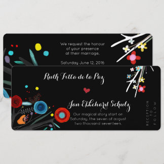 Increíble invitación de boda Rupydetequila